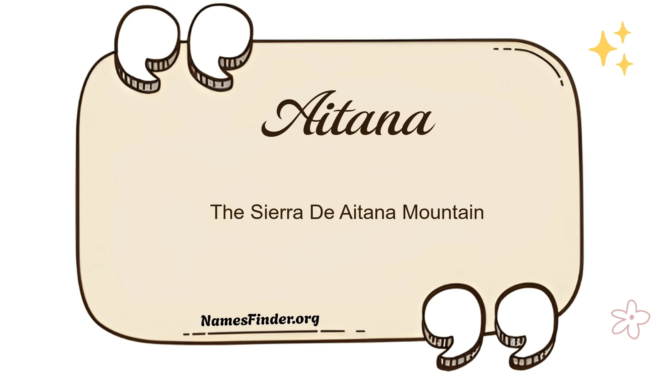 aitana name meaning The Sierra de Aitana mountain