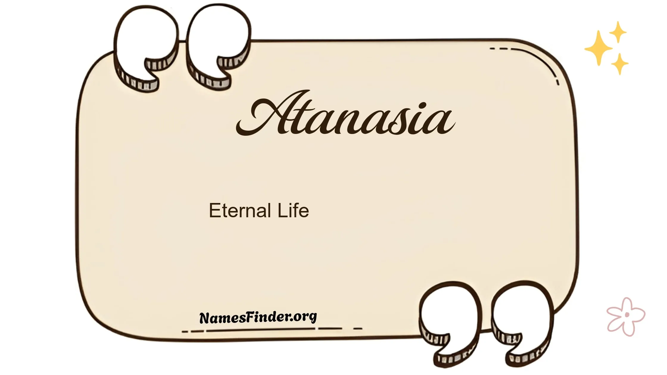 atanasia name meaning eternal life