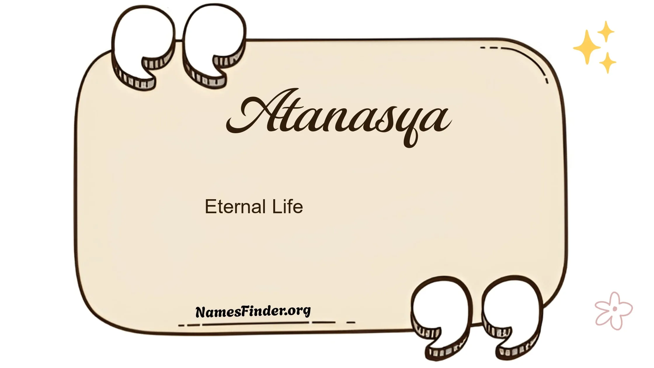 atanasya name meaning eternal life