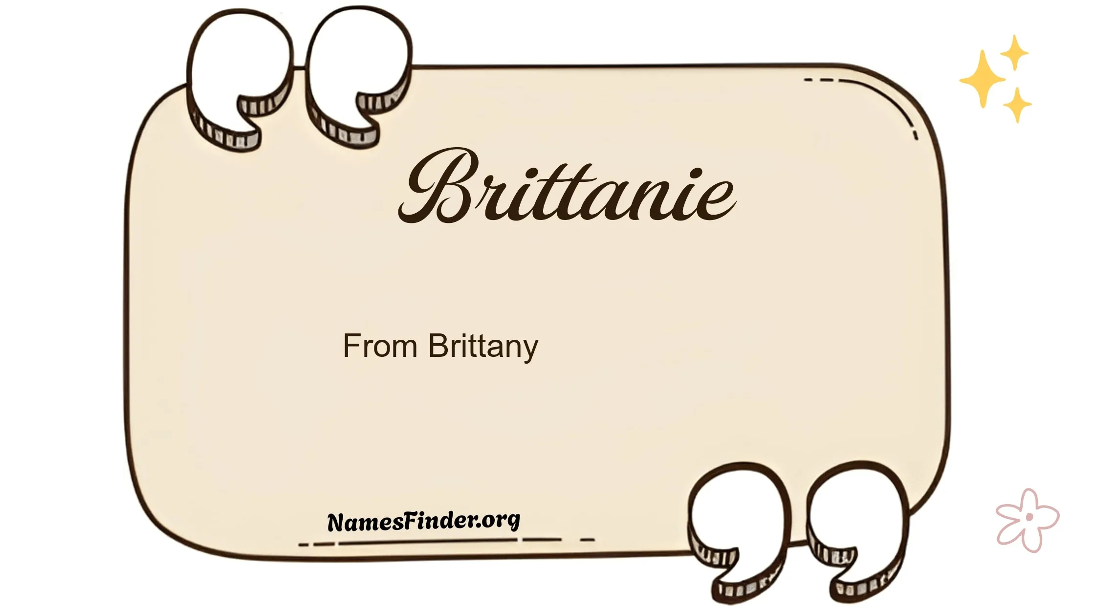 brittanie name meaning From Brittany
